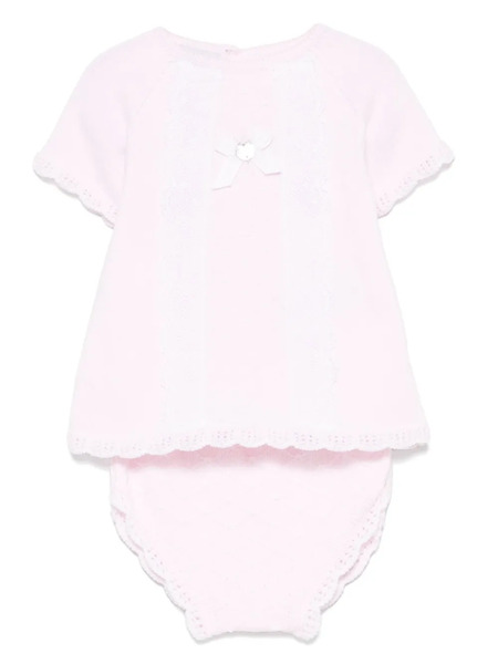  Paz Rodriguez Knitted Shorts Set - Pink 