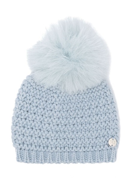  Paz Rodriguez Pompom Knitted Beanie - Blue 