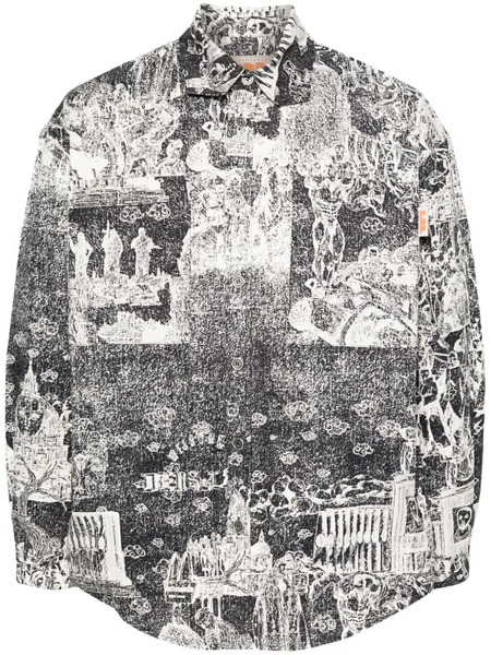  Pdf Agw Graphic-print Shirt - Black 