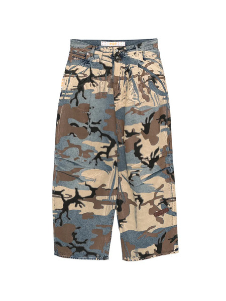  Pdf Camouflage-pattern Jeans - Blue 