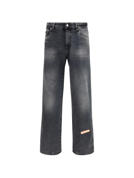  Pdf Graphic-patch Jeans - Grey 