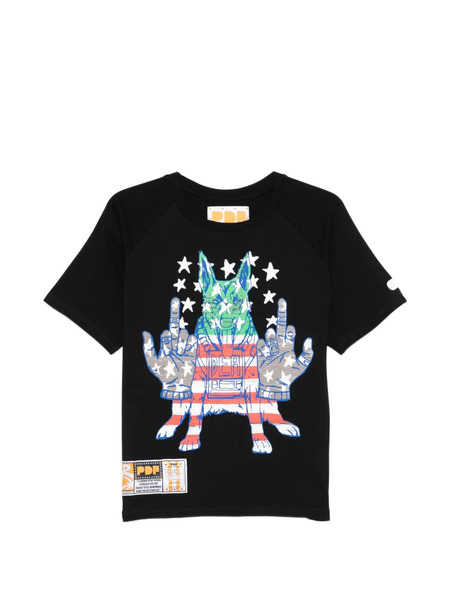  Pdf Graphic-print T-shirt - Black 