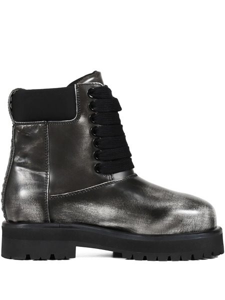  Pdf Lace-up Boots - Grey 