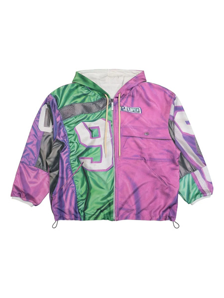  Pdf Patchwork Hoodie - Pink 