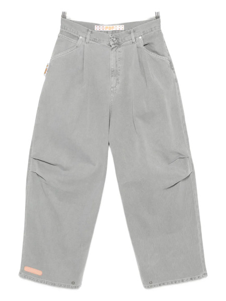  Pdf Wide-leg Jeans - Grey 