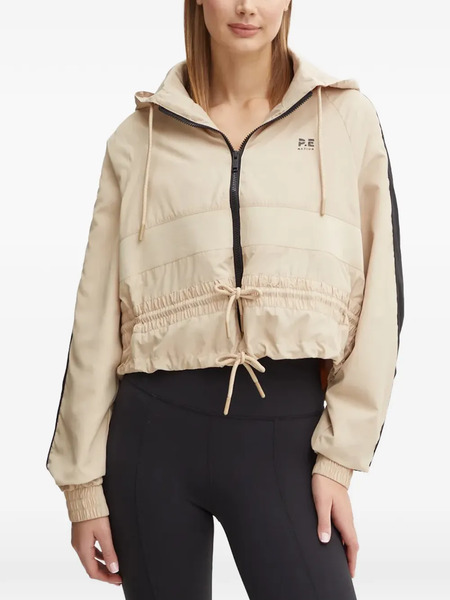 P.e Nation Hooded Drawstring Jacket - Neutrals 