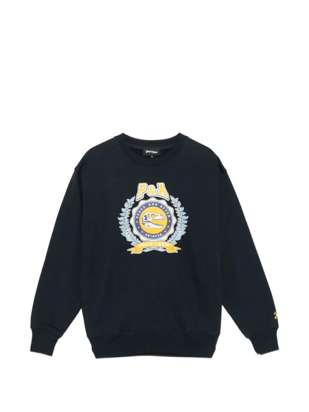  Peace And After Crew-neck Sweatshirt - Blue 