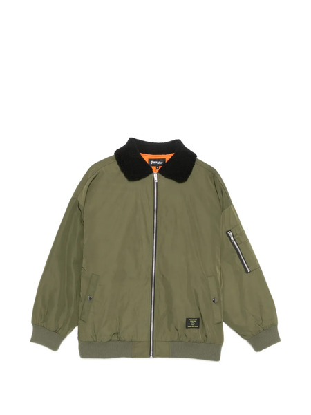  Peace And After Zipped Embroidered Jacket - Green 
