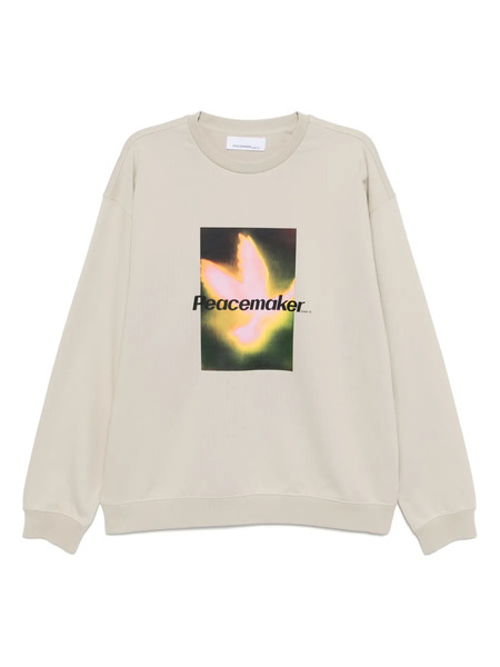  Peacemaker Oamc Bird-printed Sweatshirt - Neutrals 