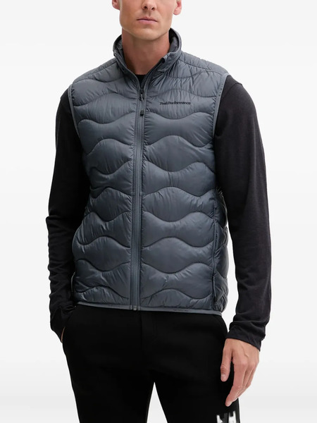  Peak Performance Helium Quilted-zip Gilet - Grey 