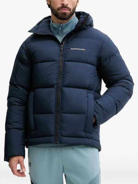 Peak Performance Hooded Quilted Jacket - Blue 