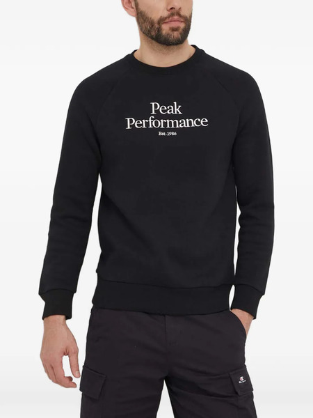  Peak Performance Logo-detail Sweatshirt - Black 