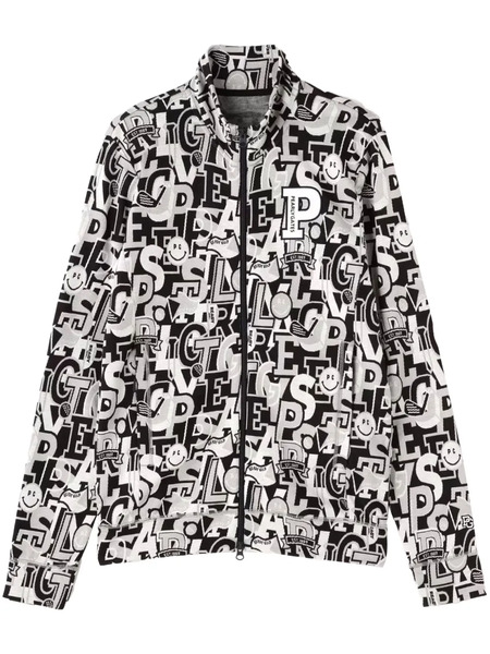  Pearly Gates Logo-intarsia Track Jacket - Blue 