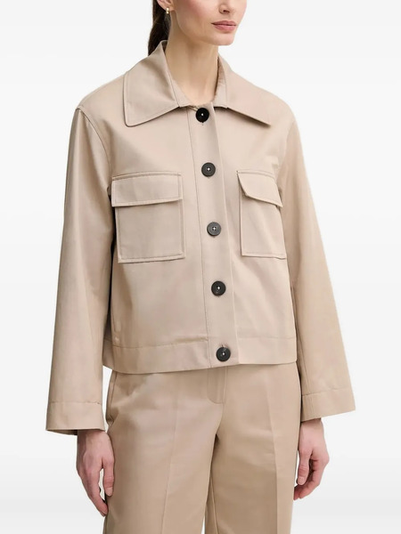  Pedro Del Hierro Button-fastening Flap-pocket Jacket - Neutrals 