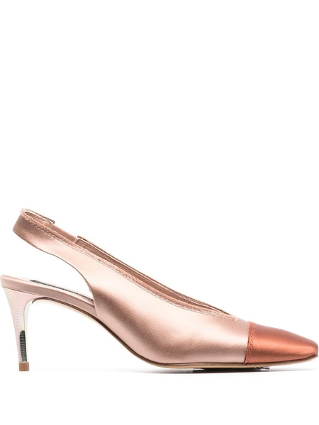  Pedro Garcia Metallic Slingback Pumps - Pink 