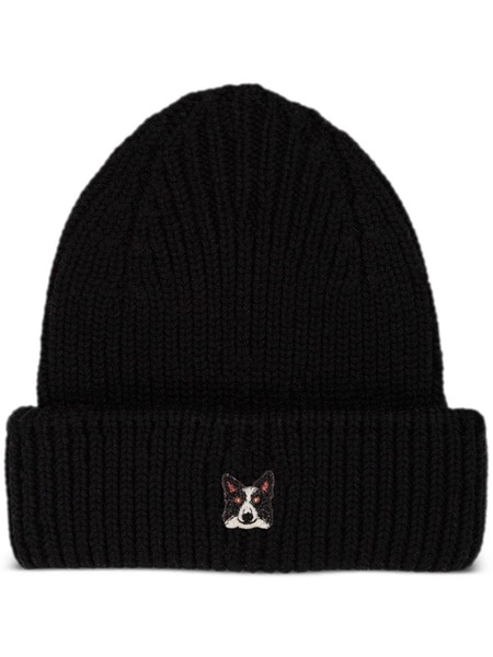 Pelo Foundation Border Collie Patch Beanie - Black 