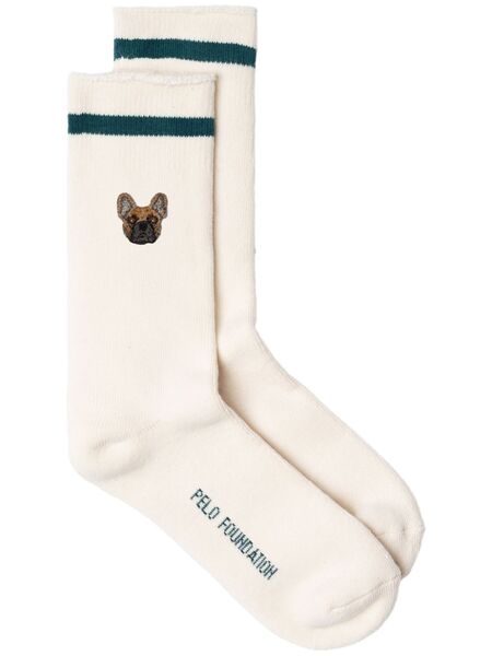  Pelo Foundation Bouledogue Socks - White 
