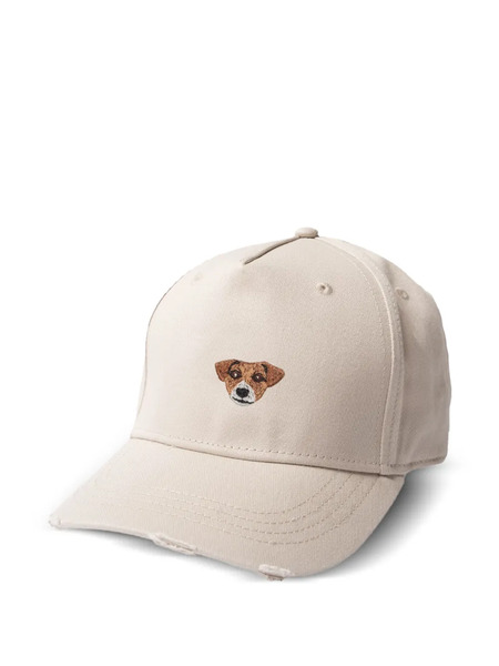  Pelo Foundation Embroidered Distressed Baseball Cap - Neutrals 