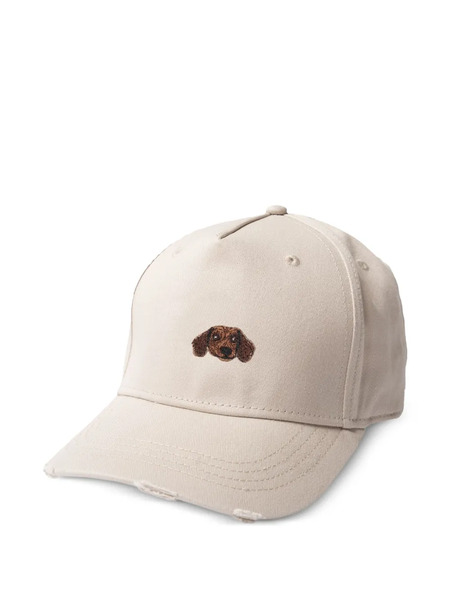  Pelo Foundation Embroidered-dog Baseball Cap - Neutrals 