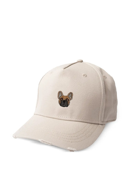  Pelo Foundation French Bulldog Embroidered Baseball Cap - Neutrals 