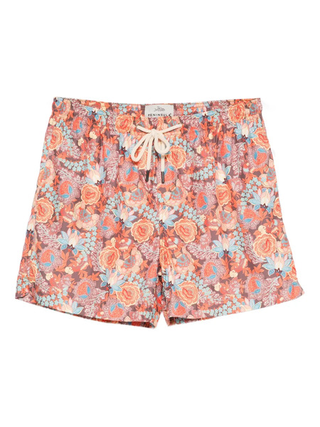  Peninsula Swimwear Floral-print Swim Shorts - Orange 