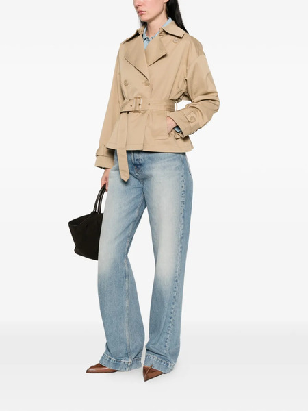  Pennyblack Pbbtalco Belted Double-breasted Jacket - Neutrals 