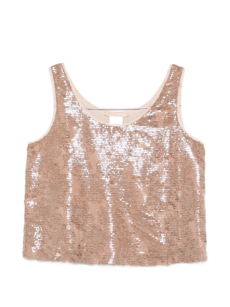  Pennyblack Sequin-embellished Top - Brown 