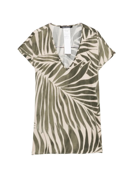  Pennyblack V-neck Printed Top - Green 