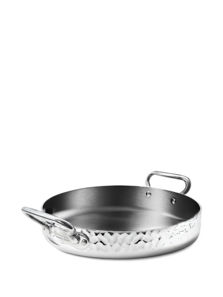  Pentole Agnelli Hammered Inox Frying Pan - Silver 
