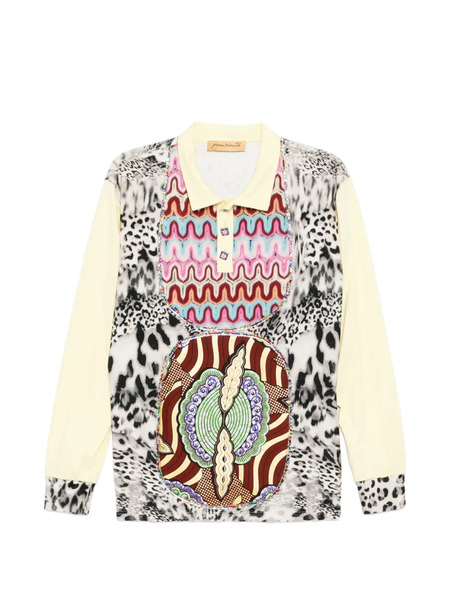  Penultimate Leopard-print Polo Top - Neutrals 