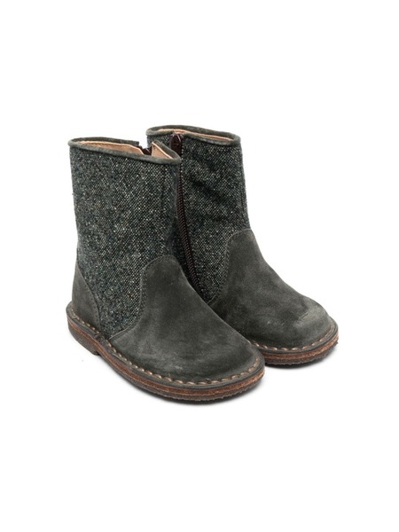  Pèpè Contrast-panel Ankle Boots - Green 
