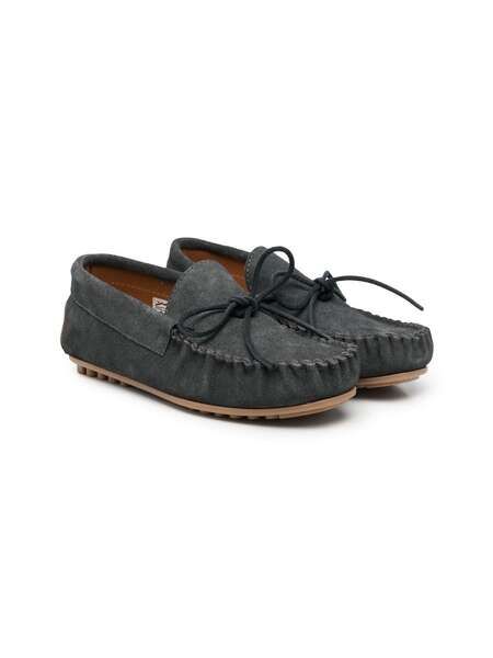  Pèpè Front Tie-fastening Loafers - Grey 
