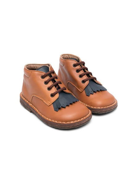  Pèpè Lace-up Leather Boots - Brown 