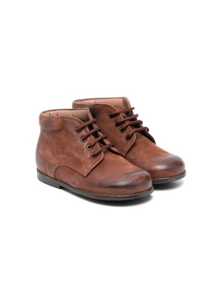  Pèpè Lace-up Leather Boots - Brown 