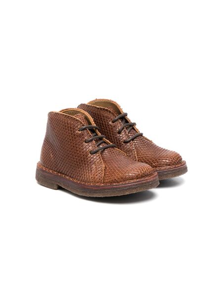  Pèpè Lace-up Leather Boots - Brown 