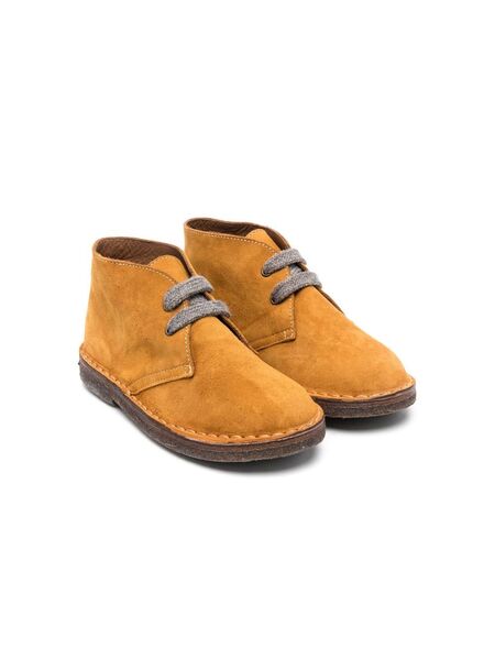  Pèpè Lace-up Suede Ankle Boots - Neutrals 