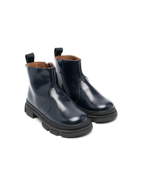  Pèpè Leather Chelsea Boots - Blue 