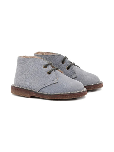 Pèpè Leather Lace-up Boots - Blue 