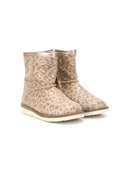  Pèpè Leopard Print Boots - Neutrals 