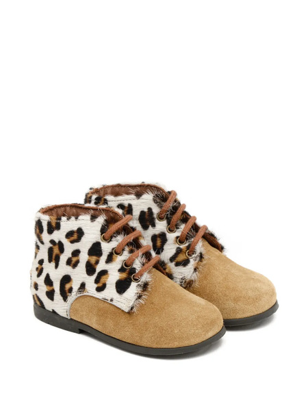  Pèpè Leopard Print Pre-walkers - Neutrals 