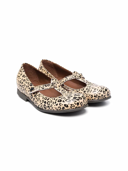  Pèpè Lulù Leopard Print Ballerinas - Neutrals 