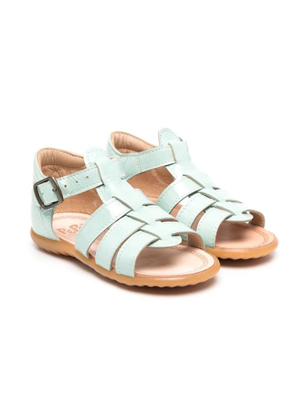  Pèpè Patent-leather Multi-strap Sandals - Green 