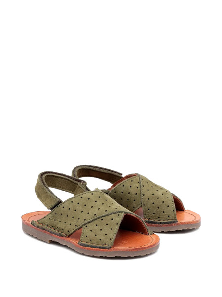  Pèpè Perforated Sandals - Green 