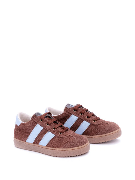  Pèpè Stripe Velour Sneakers - Brown 