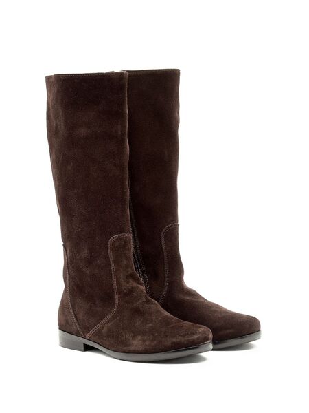  Pèpè Suede Knee-high Boots - Brown 