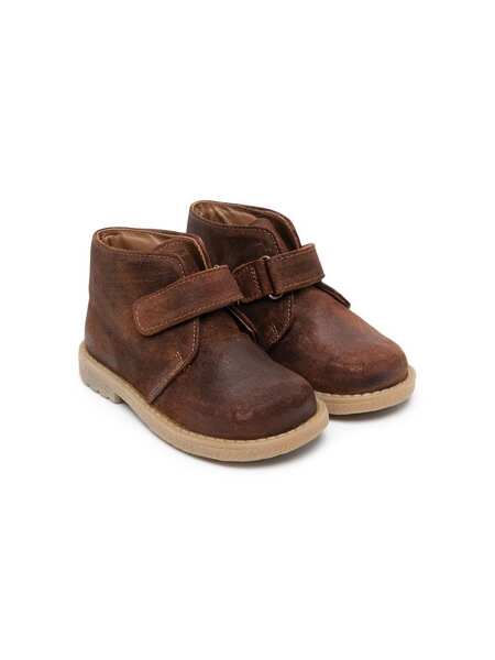  Pèpè Touch-strap Boots - Brown 