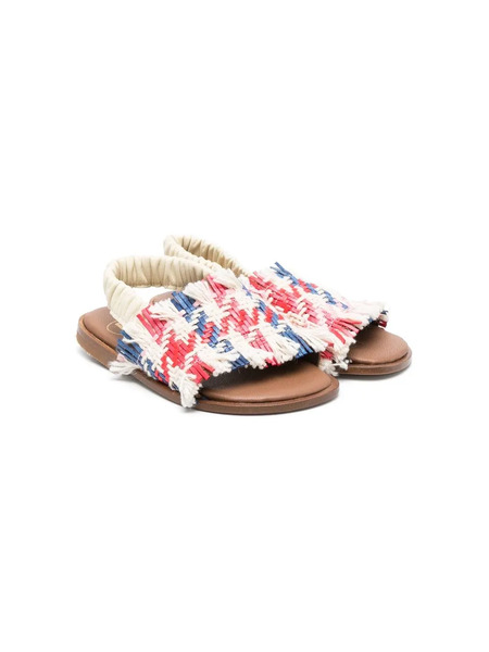  Pèpè Woven Raffia Sandals - Neutrals 