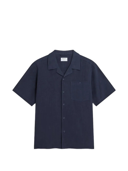 Percival Camp-collar Pocket Shirt - Blue 