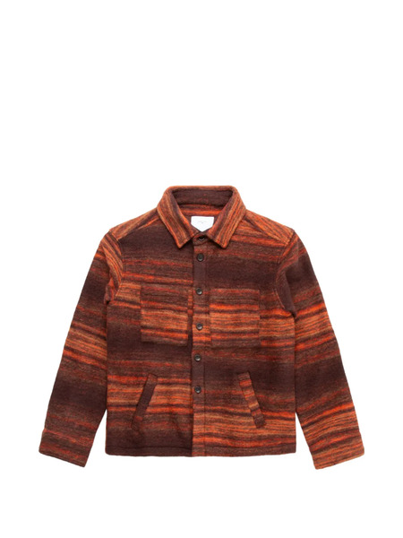  Percival Missisipi Jacquard Shirt Jacket - Brown 