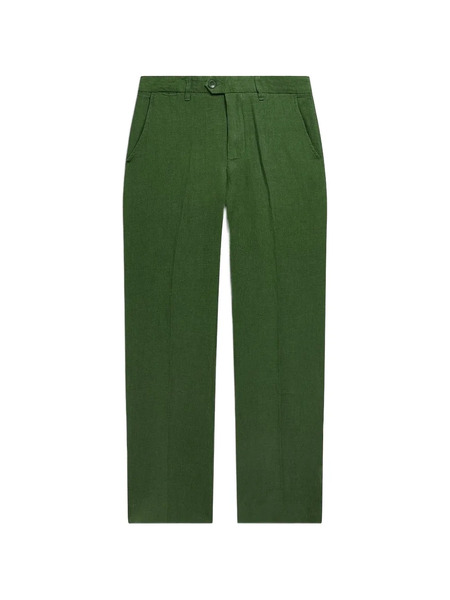  Percival Tailored Linen Trousers - Green 